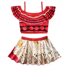 Walmart Girls Princess Moana Adventure Bathing Suit Tankini Swimsuit offer