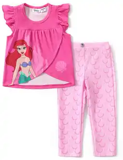 Walmart Disney Princess Toddler Girls Graphic Ruffle Tee and Leggings Moana 2 Pieces Sets Size 3T offer