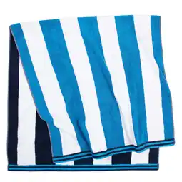 Walmart Aston & Arden Reversible Beach Towel 35x70 Navy/Blue offer
