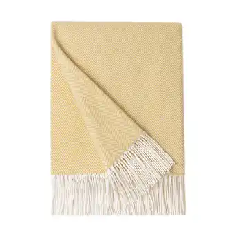 Walmart Bourina Herringbone Throw Blanket 50x 60- Soft and Lightweight for Couch, bed, Adult, yellow offer