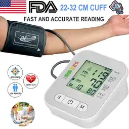 Walmart Automatic Blood Pressure Monitor Upper Arm Digital BP Machine With Large Cuff offer