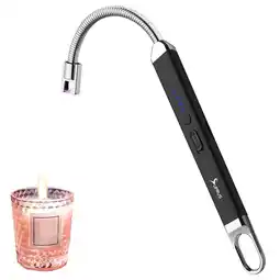 Walmart SUPRUS Classic Windproof, Black Electronic Candle Lighter offer