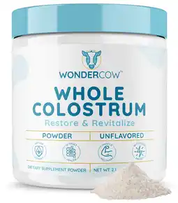 Walmart Wondercow Bovine Colostrum Supplement Powder for Gut Health & Immune Support, Unflavored 30 Servings offer