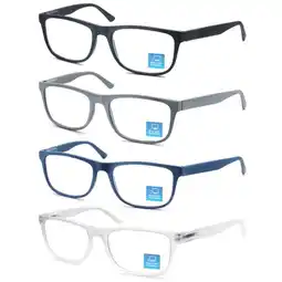 Walmart MODFANS Men's Rectangular Blue Light Reducing Flexible Frame Computer Glasses, 4 Pair offer