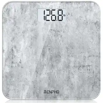 Walmart RENPHO Highly Accurate Digital Body Weight Scale, 400 lb, Cement Pattern offer