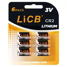 Walmart LiCB CR2 Battery (6 Pack), 3V Lithium Battery CR15h270 Long-Lasting Power for Photo offer