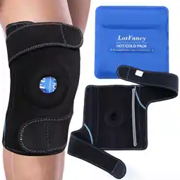Walmart LotFancy Ice Packs for Knee Injuries, Gel Hot Cold Pack w/ Wrap for Knee Surgery, Pain Relief offer