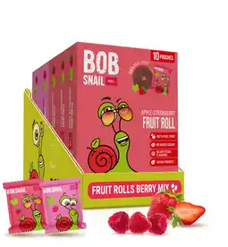 Walmart Bob Snail Berry Mix Gluten-Free Fruit Roll Ups, 50 Pieces offer