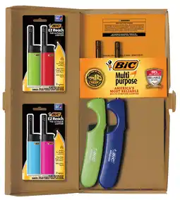 Walmart BIC Lighter Combination Pack, 4 Multi-Purpose and 2 EZ Reach, Assorted Colors offer