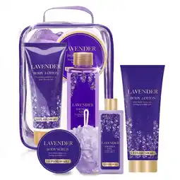 Walmart Body & Earth Bath Gift Sets for Women with Travel Bag, Lavender Scent Relaxing Spa Kits for Her offer