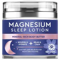 Walmart Magnesium Body Butter, Nighttime Magnesium Cream Body lotion, Calming Magnesium Lotion for Sleep offer
