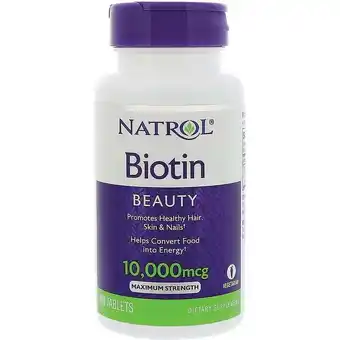 Walmart Natrol Biotin 10000mcg Tablets, 100 Ct offer