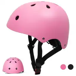 Walmart Tripumer Youth Bike Helmets for 9-15 Years Boys Girls Bicycle Cycling Adjustable Helmets Pink offer