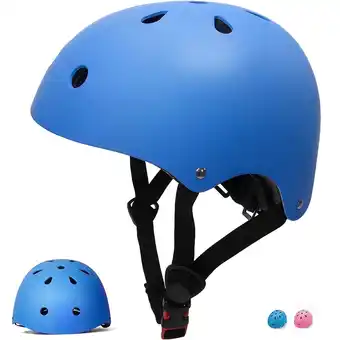 Walmart Tripumer 9-15 Ages Youth Bike Helmets Boys Girls Bicycle Cycling Adjustable Helmets Blue offer
