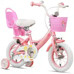 Walmart Glerc Maggie 14 Inch Kids Girls Bike for 3-5 Years Old Child, Pink & White offer