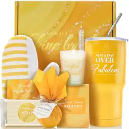 Walmart Gift Sets for Women Birthday | 7 Pcs Vanilla Spa Bath Beauty Body Care Kits for Her offer