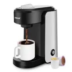 Walmart CHULUX 1000W Single Serve Stainless Steel Coffee Maker for K-Cup & Ground Coffee, Fast Brewing, New offer