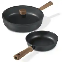 Walmart Carote 3Pcs Nonstick Frying Pan Set, 8&10 Titanium Omelette Pan Set, Induction Cookware, Chef's Pan offer