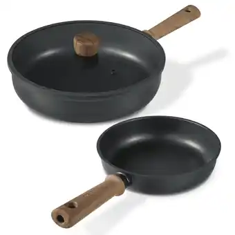 Walmart Carote 3Pcs Nonstick Frying Pan Set, 8&10 Titanium Omelette Pan Set, Induction Cookware, Chef's Pan offer