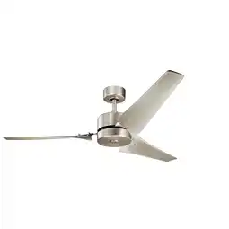 Walmart Kichler Motu 60 Brushed Nickel Ceiling Fan with Wall Control offer