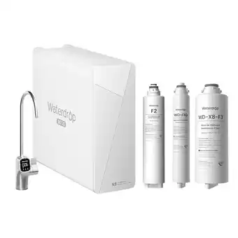 Walmart Waterdrop X8 Reverse Osmosis System,2:1 Pure to Drain,Smart Faucet,with 3 filter offer