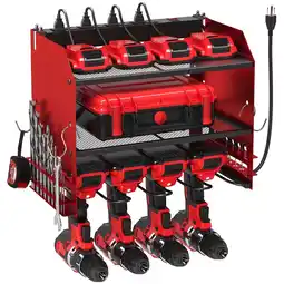 Walmart TLGREEN Power Tool Organizer Wall Mount with Charging Station, 4 Drill Holder & 8 Outlet Power Strip offer
