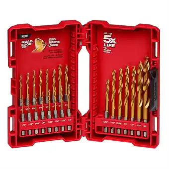 Walmart Milwaukee 48-89-4631 SHOCKWAVE RED HELIX Titanium Drill Bit Set, 23pc offer