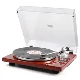 Walmart RetroAudio Turntable with Speaker Vinyl Record Player with Wireless Bluetooth, Red offer