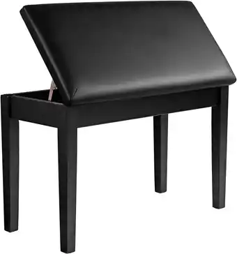 Walmart Likegreen Piano Bench with Padded Cushion and Storage Compartment, Durable Metal Piano Chair Seat offer