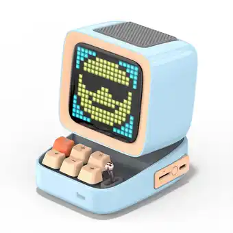 Walmart Divoom Ditoo Plus Pixel Art Blutooth Speaker, 10W, Blue offer