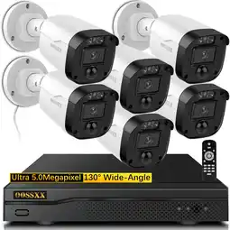 Walmart OOSSXX Surveillance Dvr Kits, 5MP Definition Wired Cameras for Home Security,No Hard Drive offer