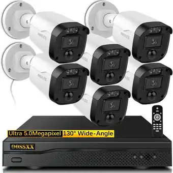 Walmart OOSSXX Surveillance Dvr Kits, 5MP Definition Wired Cameras for Home Security,No Hard Drive offer