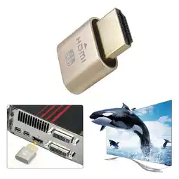 Walmart ASKMZ Virtual Display High Resolution 4K HDMI-compatible Dummy Plug Headless Display Emulator offer