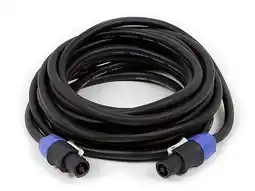 Walmart Monoprice 25ft 2-conductor NL4 Female to NL4 Female 12AWG Speaker Twist Connector Cable offer