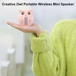 Walmart Fairnull Mini Portable Bluetooth compatible 5 0 Wireless Rechargeable Owl Shape Speaker Music Player offer