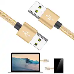 Walmart Fairnull 0.25/0.5/1.5/3/2m USB2.0 Male to Male USB Cable High Speed Data Transfer Cord offer