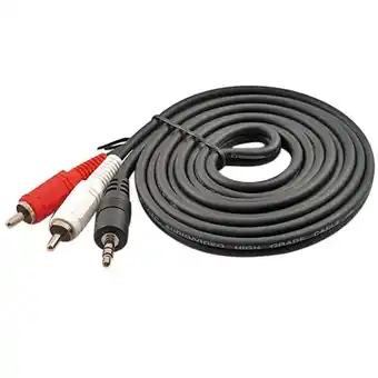 Walmart ASKMZ 3.5mm Male Stereo to RCA Audio Cable Gold-Plated Computer Speaker Wire offer