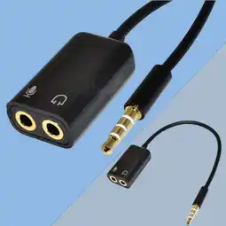 Walmart Fairnull 3.5mm Audio Splitter Cable Small Compatible Plastic Practical Audio Adapter for Mic offer