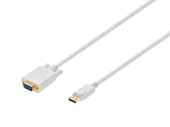 Walmart Monoprice 10' DisplayPort Male to VGA Male 28AWG Cable White 106020 offer