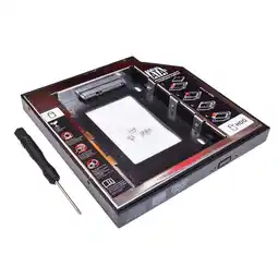 Walmart ASKMZ Dual Channel 9.5mm SATA Hard Drive Bracket Optical Bay Caddy Tray for Laptop offer