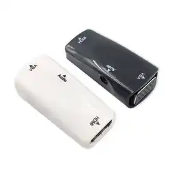 Walmart ASKMZ Durable HDMI Female to VGA Female Adapter with 3.5mm AUX Audio Converter for TV Stick PC offer
