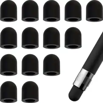 Walmart icolorfuled 15 Pcs Silicone Stylus Tips for Touch Screen Pens (0.14 ID, 0.24 OD) offer