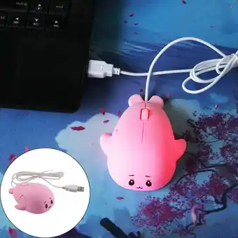 Walmart ASKMZ Optical Wired Mini Whale Shape 1200DPI USB Gaming Mouse for PC Laptop offer