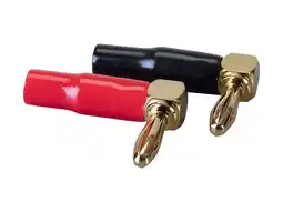 Walmart Monoprice 5 Pair Right Angle 24k Gold Plated Banana Speaker Wire Cable Screw Plug Connectors offer