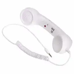 Walmart Fairnull 3.5mm Retro Mobile Phone Cellphone Receiver Telephone Handset with Microphone offer