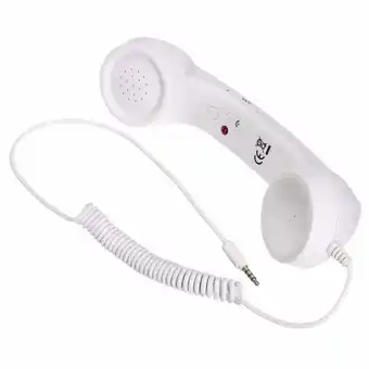 Walmart Fairnull 3.5mm Retro Mobile Phone Cellphone Receiver Telephone Handset with Microphone offer