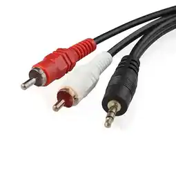 Walmart Fairnull 3.5mm 1/8'' Male Stereo Mini Plug Jack To 2 RCA Stereo Phone Computer Audio Speaker Cable offer