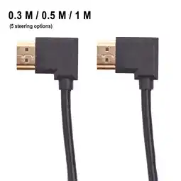 Walmart Fairnull DOONJIEY Right Angle HDMI-compatible Male to Male AV Converter Adapter Cable Cord for HDTV offer