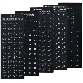Walmart Fairnull Russian Spanish English French Letters PC Laptop Computer Keyboard Stickers offer