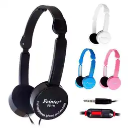 Walmart ASKMZ Retractable Foldable Over-ear Headphone with Mic Stereo Bass Headset for Kids offer